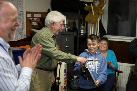 ZacRoynon-Griffiths presented with his awards