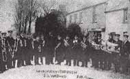 Abergavenny Borough Band carol playing in 1906