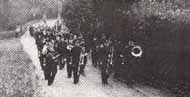 British Legion Church Parade at The Mardy, 1953