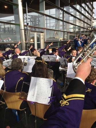 Band at the Senedd